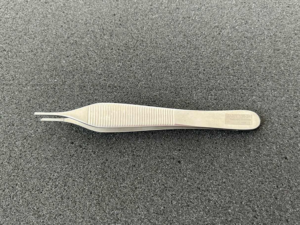 Jarit 130-245 Adson Tissue Forceps, 1.3mm Wide Jaw