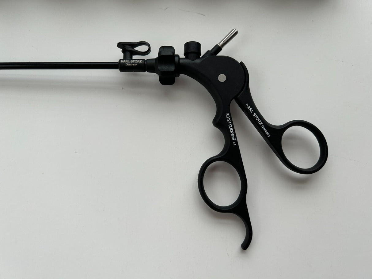 Karl Storz 34410EK CLICKline Hook Scissors, 5mm x 43cm