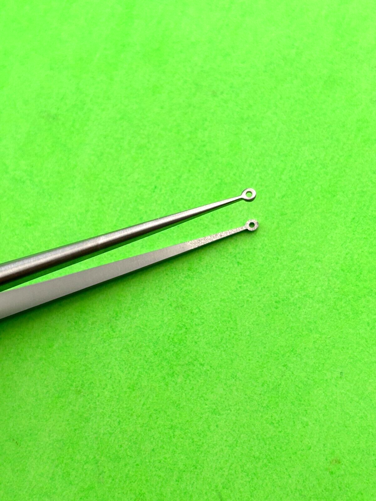 V.Mueller Surgical 8-1/4" Micro Forceps, Diamond Dust, Straight 2.5mm Ring Tip