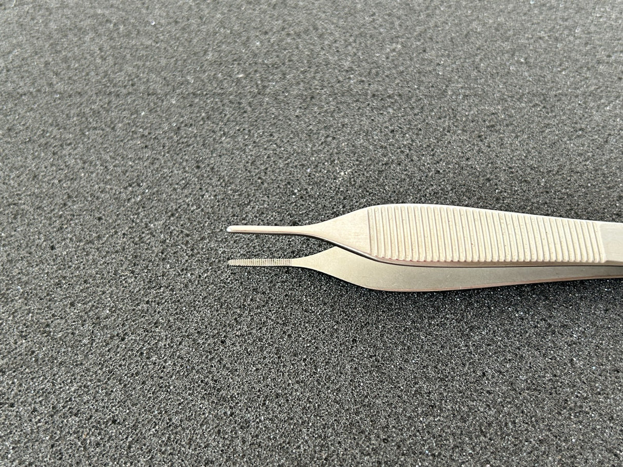 Konig MDS1017012 Adson Serrated Dressing Forceps, Micro, 4.75"