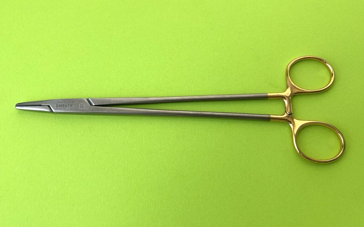 Aesculap Surgical 8" Durogrip Mayo-Hegar Needle Holder, TC