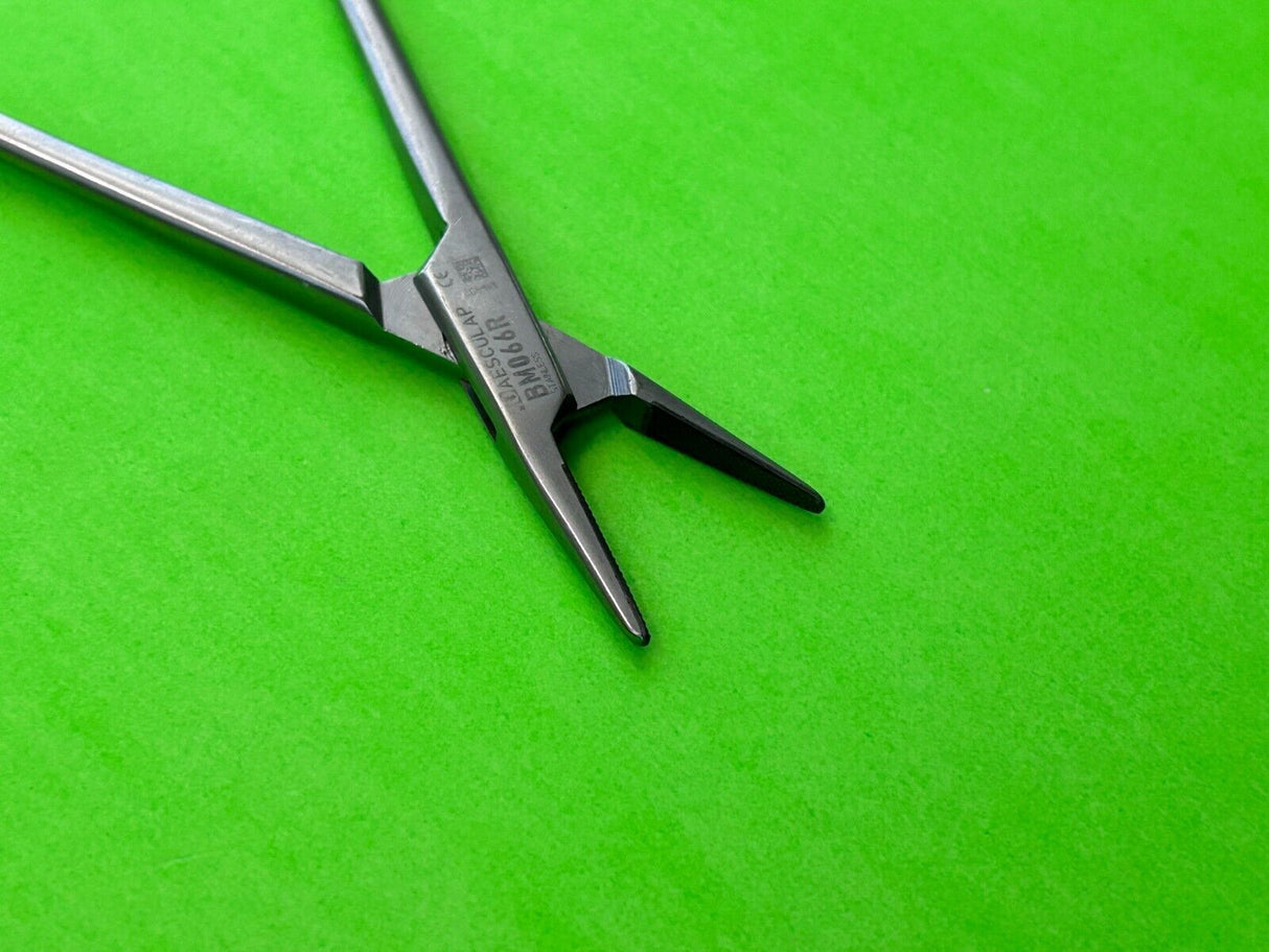 Aesculap Surgical 7-1/4" TC Mayo-Hegar Durogrip Needle Holder Serrated Jaws