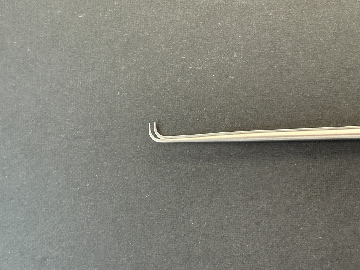 V.Mueller NL1873 Bayonet Angled Bipolar Forceps 0.5mm x 20cm W/ Free Cable