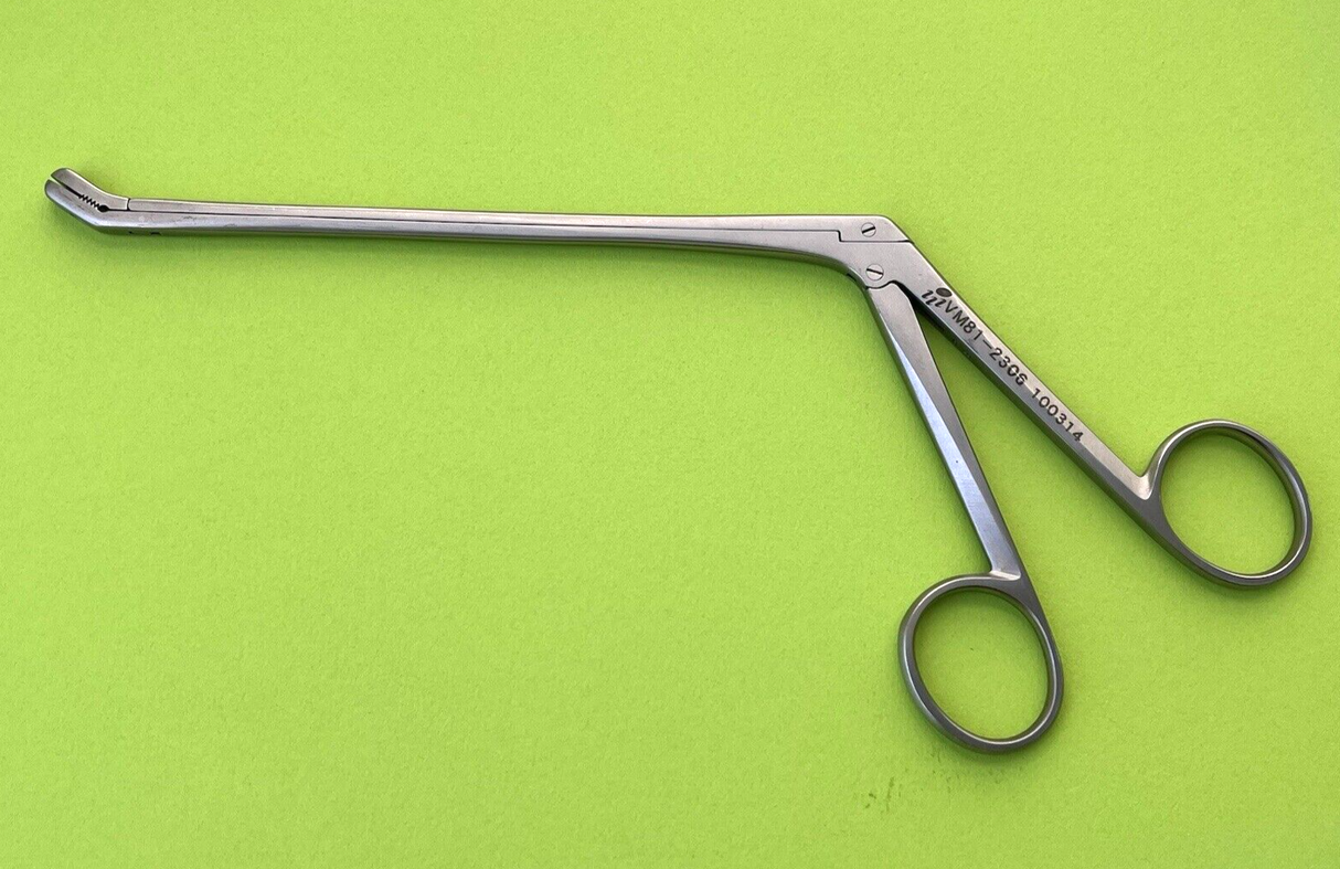 V.Mueller Surgical VM81-2306 Intervertebral Disc Rongeur, Angled Up Serrated Jaw