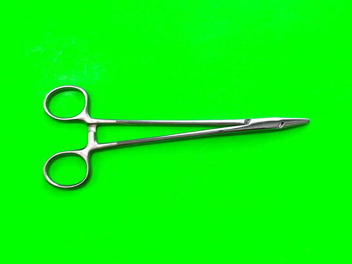 Scanlan Surgical 6006-620 Needle Holder Diamond Dust jaws, 8-1/8"