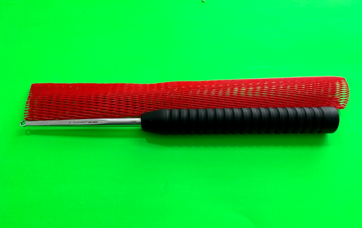 Symmetry Surgical 46-3401 Magnum Ring Curette 6mm Tip Straight