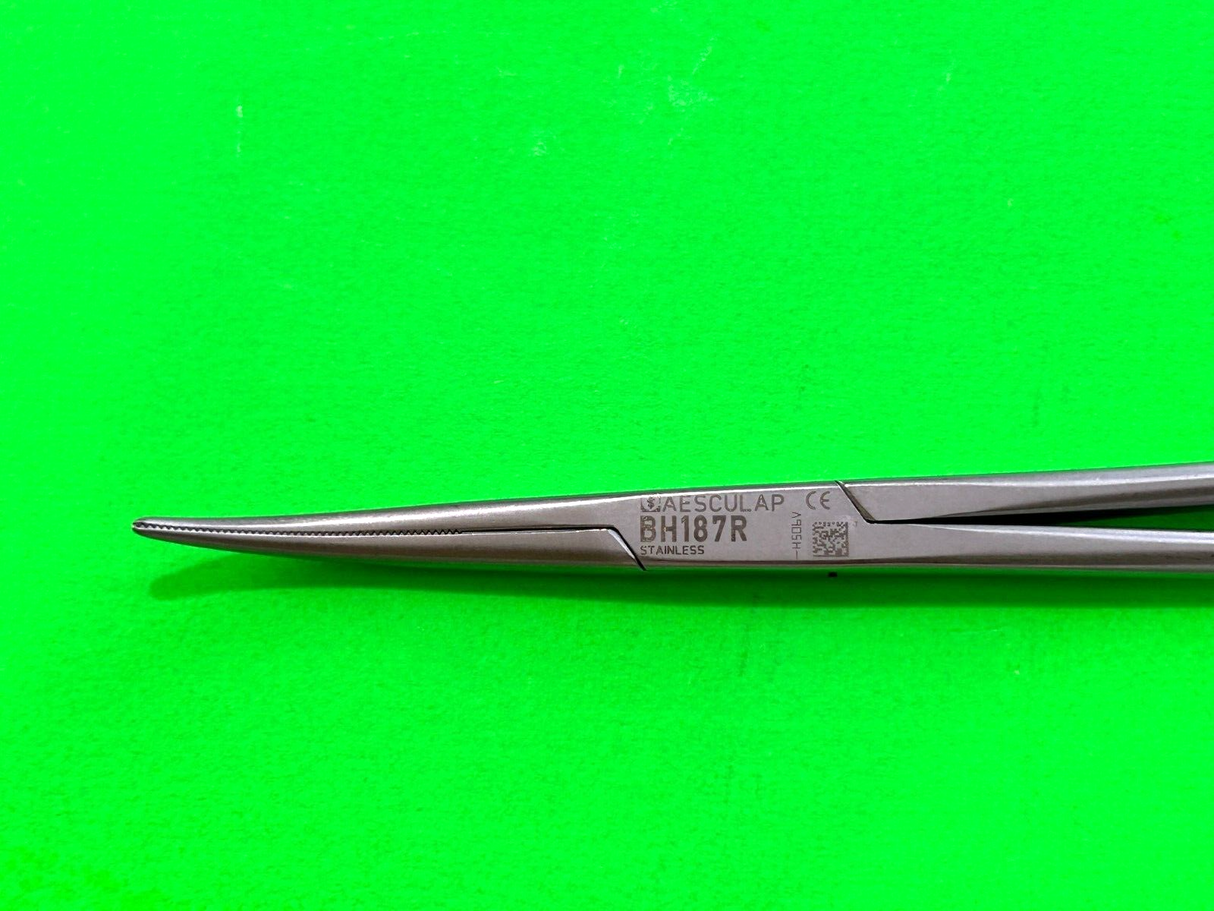 Aesculap Surgical BH187R Jacobsen Hemostatic Curved Forceps, 7.5 in