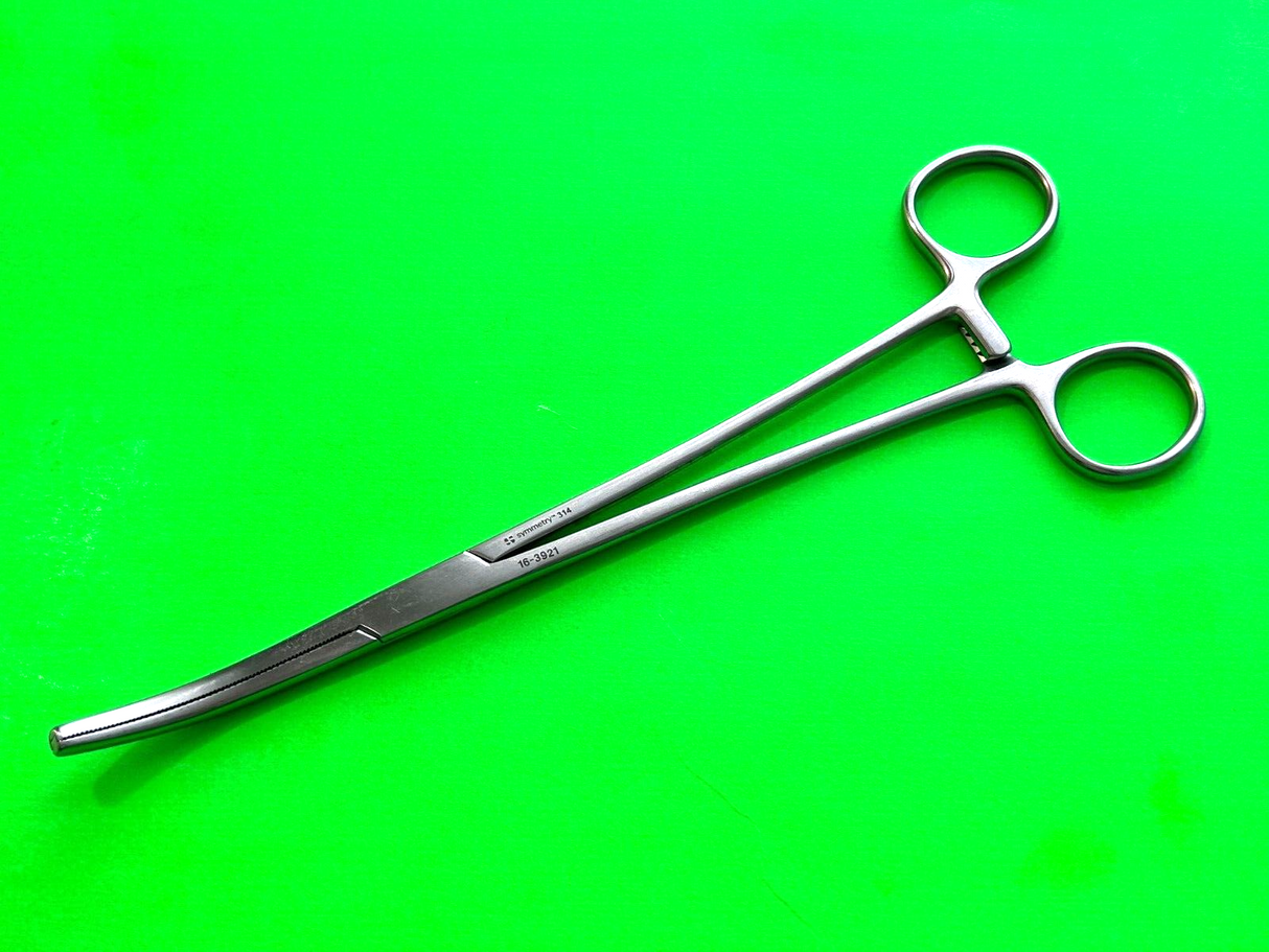 Symmetry Surgical 16-3921 Buie Pile Clamp, Curved 22cm