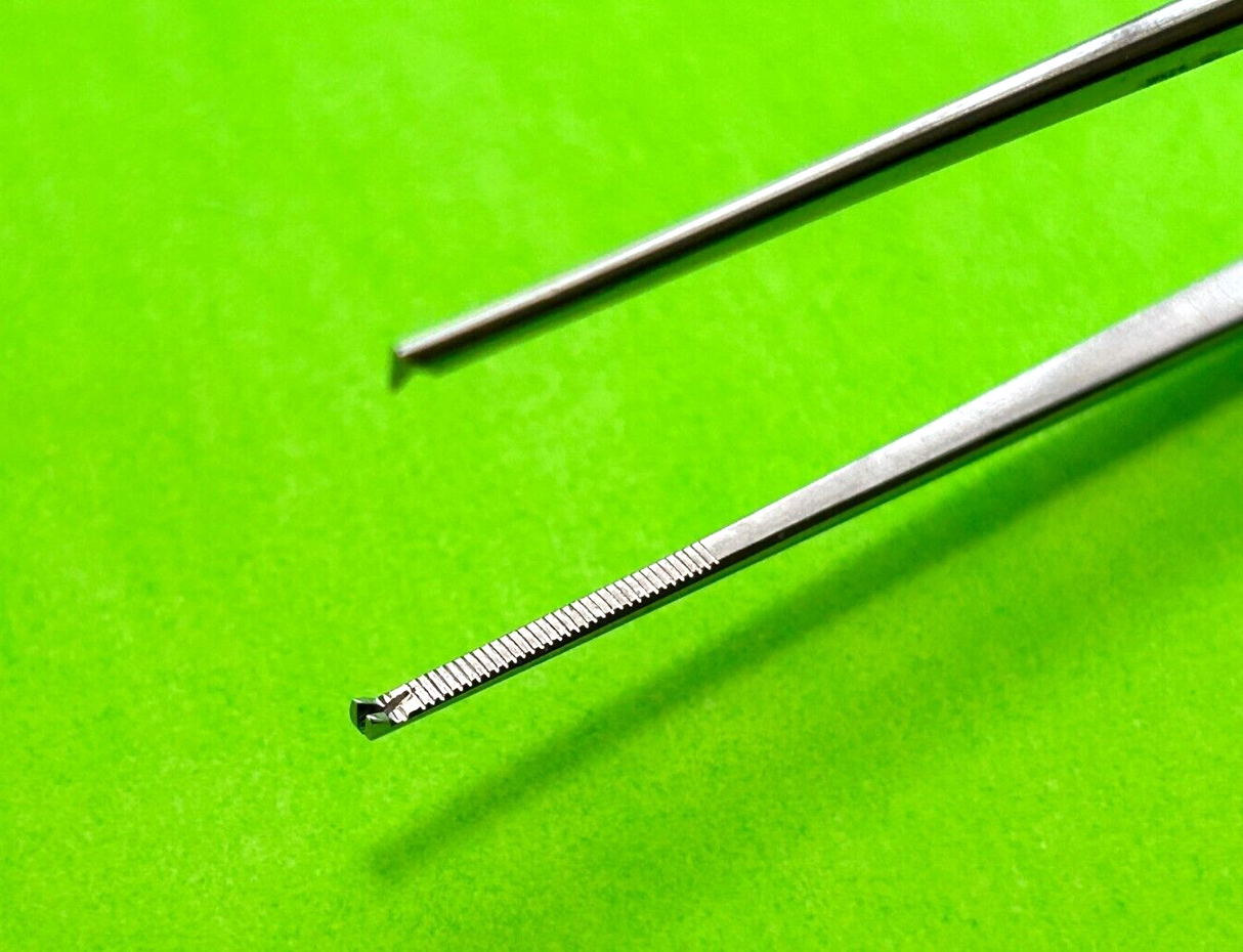 V.Mueller Surgical 1 x 2 Teeth Tissue Forceps With Serrated Tips 8-7/8"