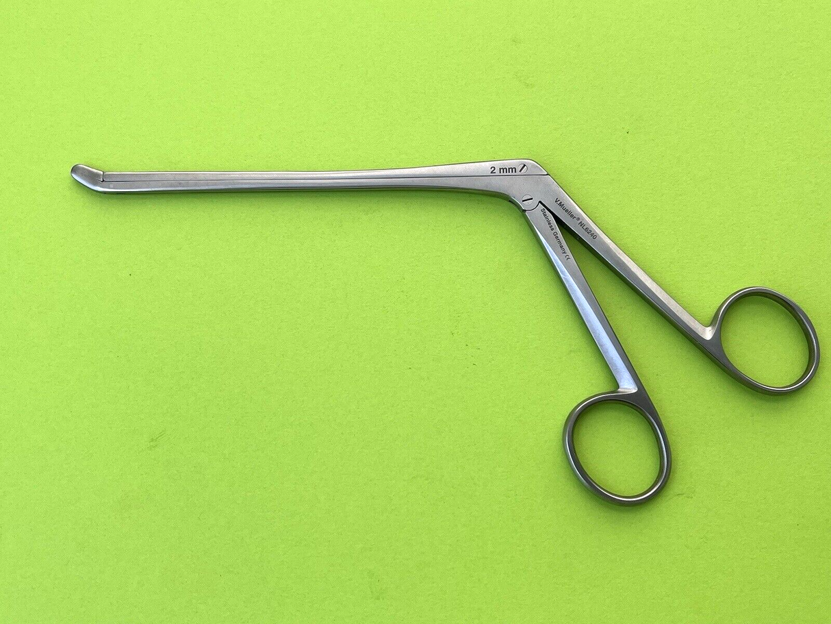 V.Mueller Spinal Pea Pod Rongeur, Angled Up 2mm x 6mm Up Bite, 5-1/2"