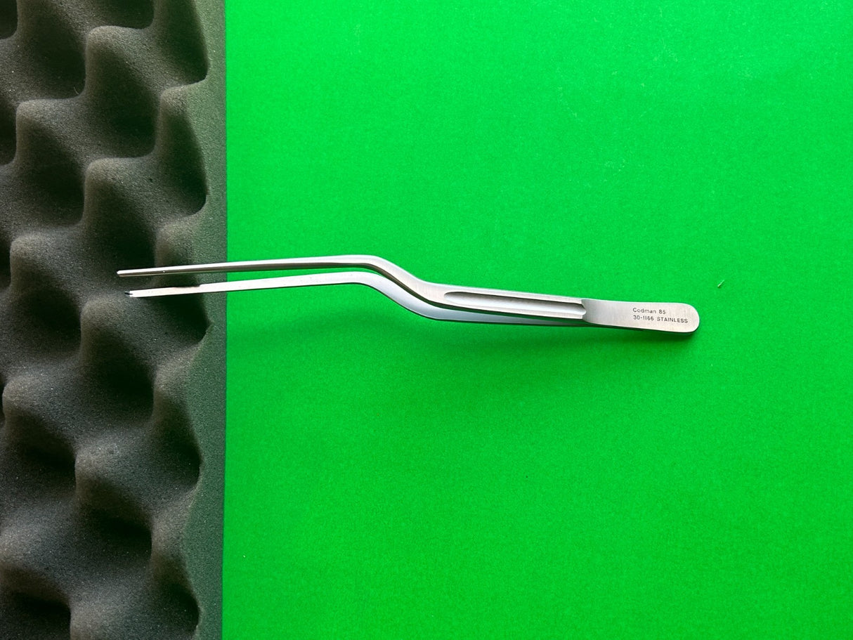 Codman 30-1166 Hoen Bayonet Forceps 1x 2 Teeth, 7 ¾”