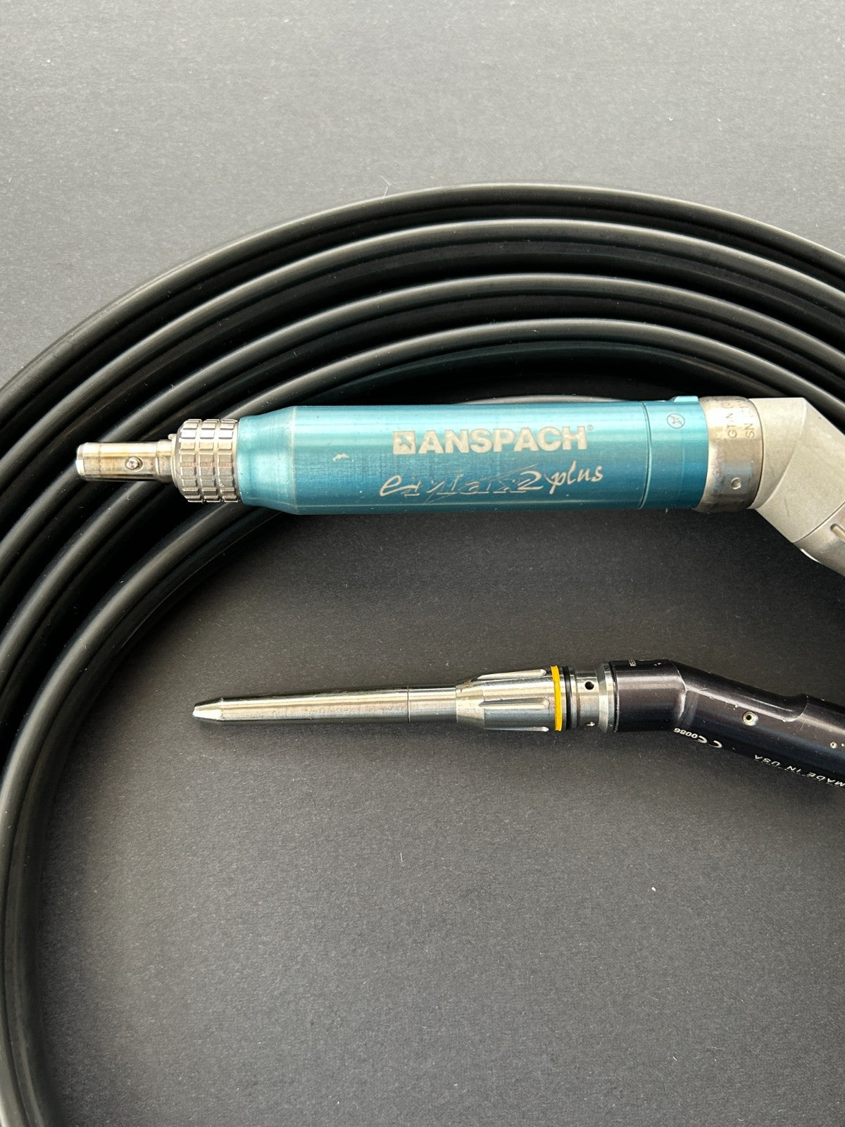 Anspach eMax 2 Plus Handpiece W/ QD8 Angled Attachment.