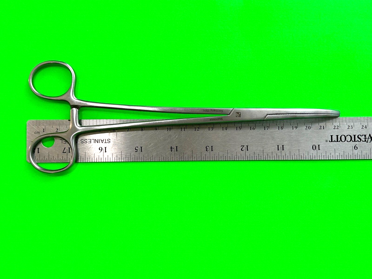 Symmetry Surgical 16-3921 Buie Pile Clamp, Curved 22cm