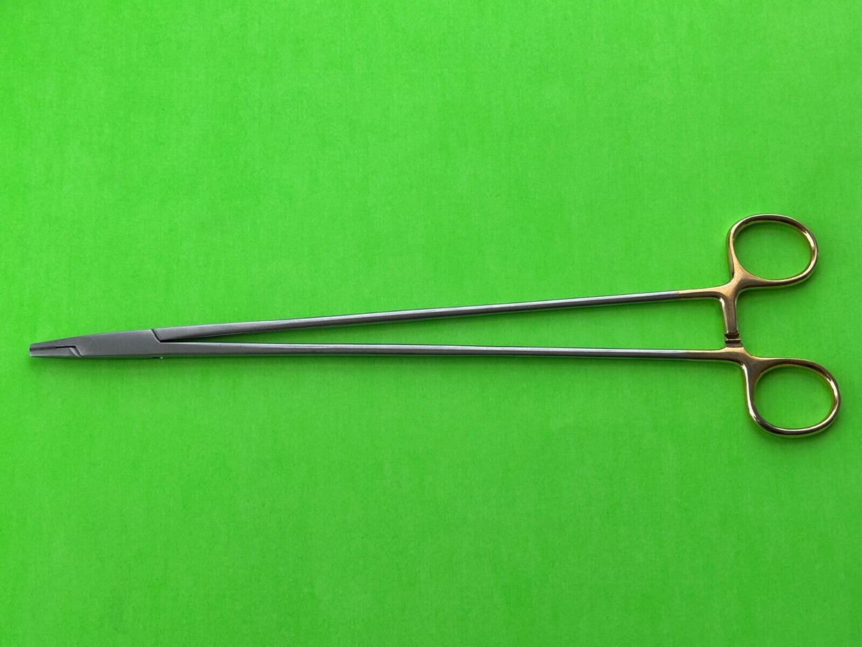 V.Mueller Surgical 11-3/4" TC Vital Crile-Wood Needle Holder, Str Jaw