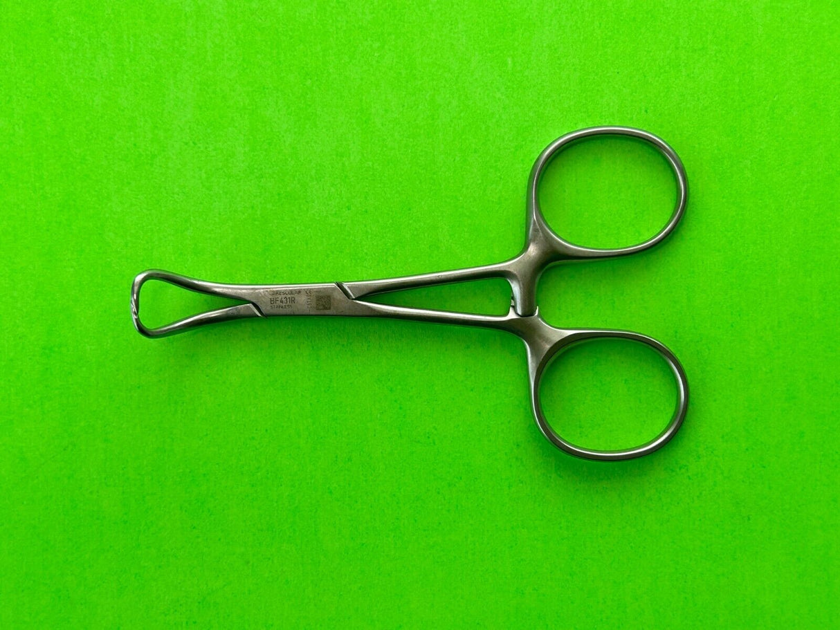 Aesculap Surgical 3-1/2" Towel Clamp Backhaus, Curved