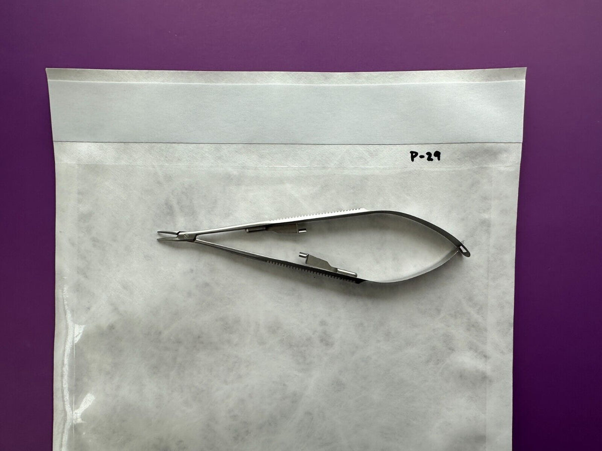 Karl Storz E3848 Castroviejo Needle Holder 11mm Curved Medium Locking