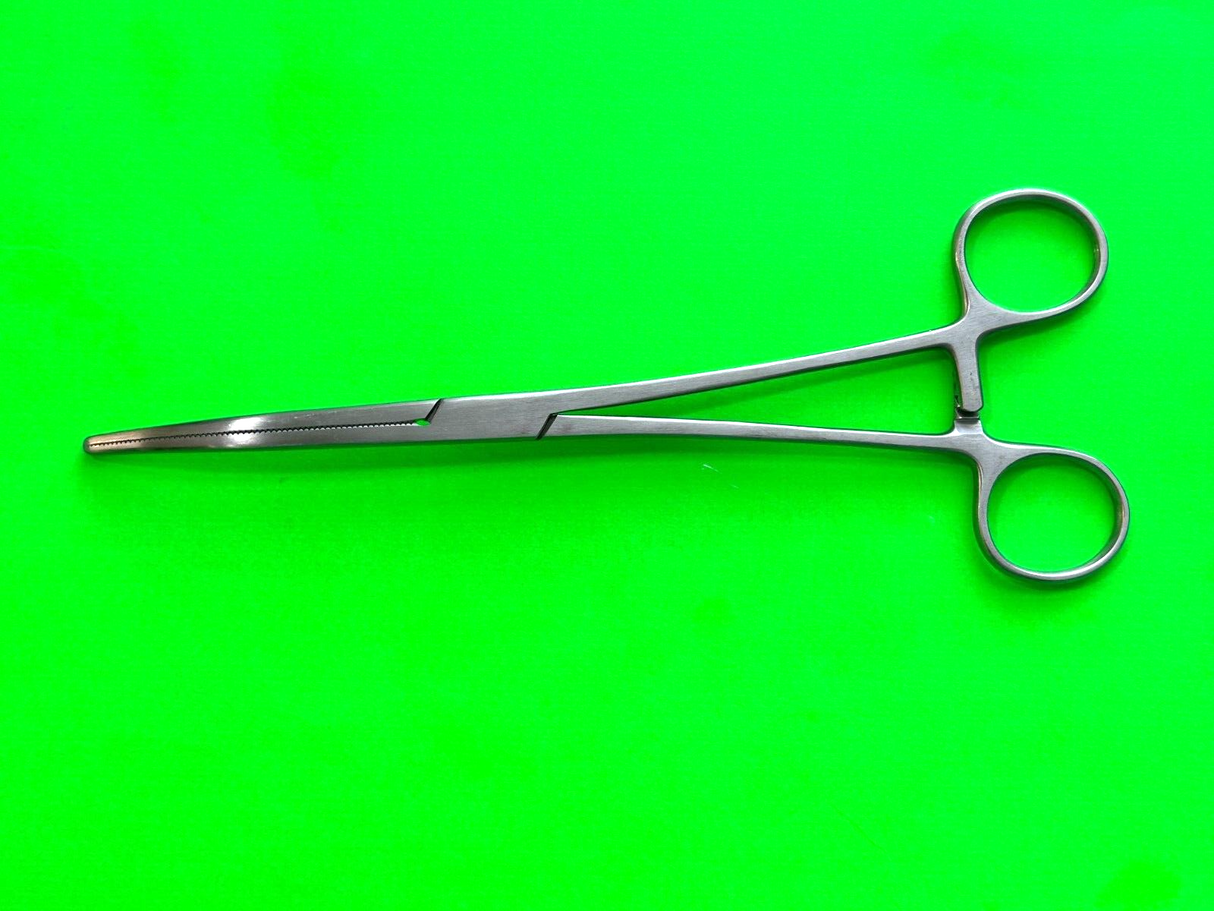 V.Mueller Surgical GL3210 Rochester-Pean Serrated Forceps, Curved 22cm