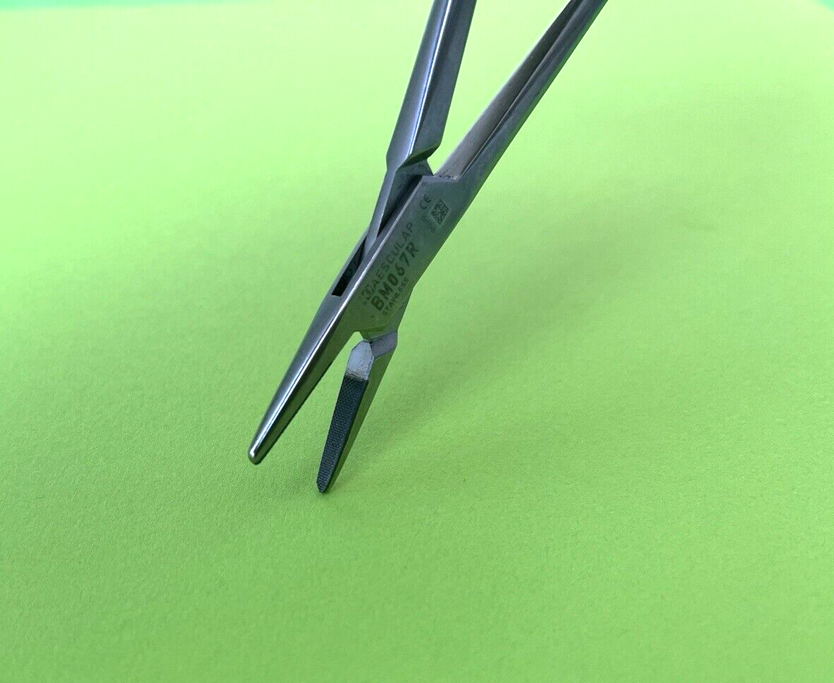 Aesculap Surgical 8" Durogrip Mayo-Hegar Needle Holder, TC