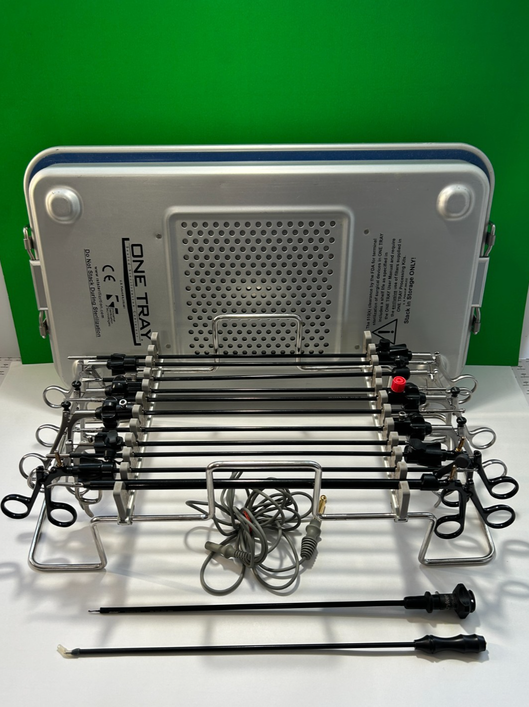 Stryker, V.Mueller, Jarit Laparoscopic 5x33cm Monopolar 13 Instrument Set W Tray