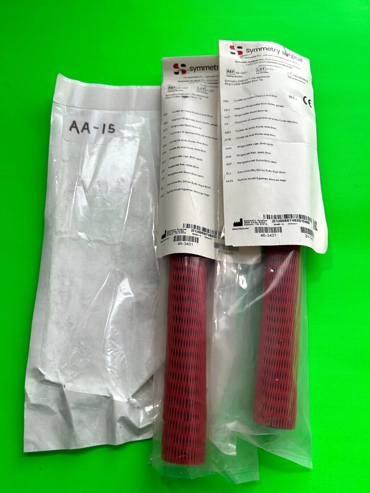 Symmetry Surgical 46-3401 Magnum Ring Curette 6mm Tip Straight