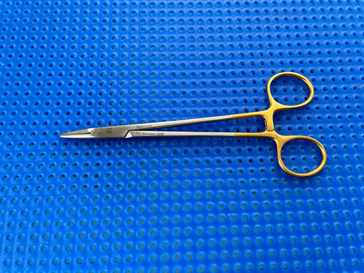 Symmetry Surgical 32-435 Needle Holder; Crile-Wood; Smooth; 6in Tungsten Carbide