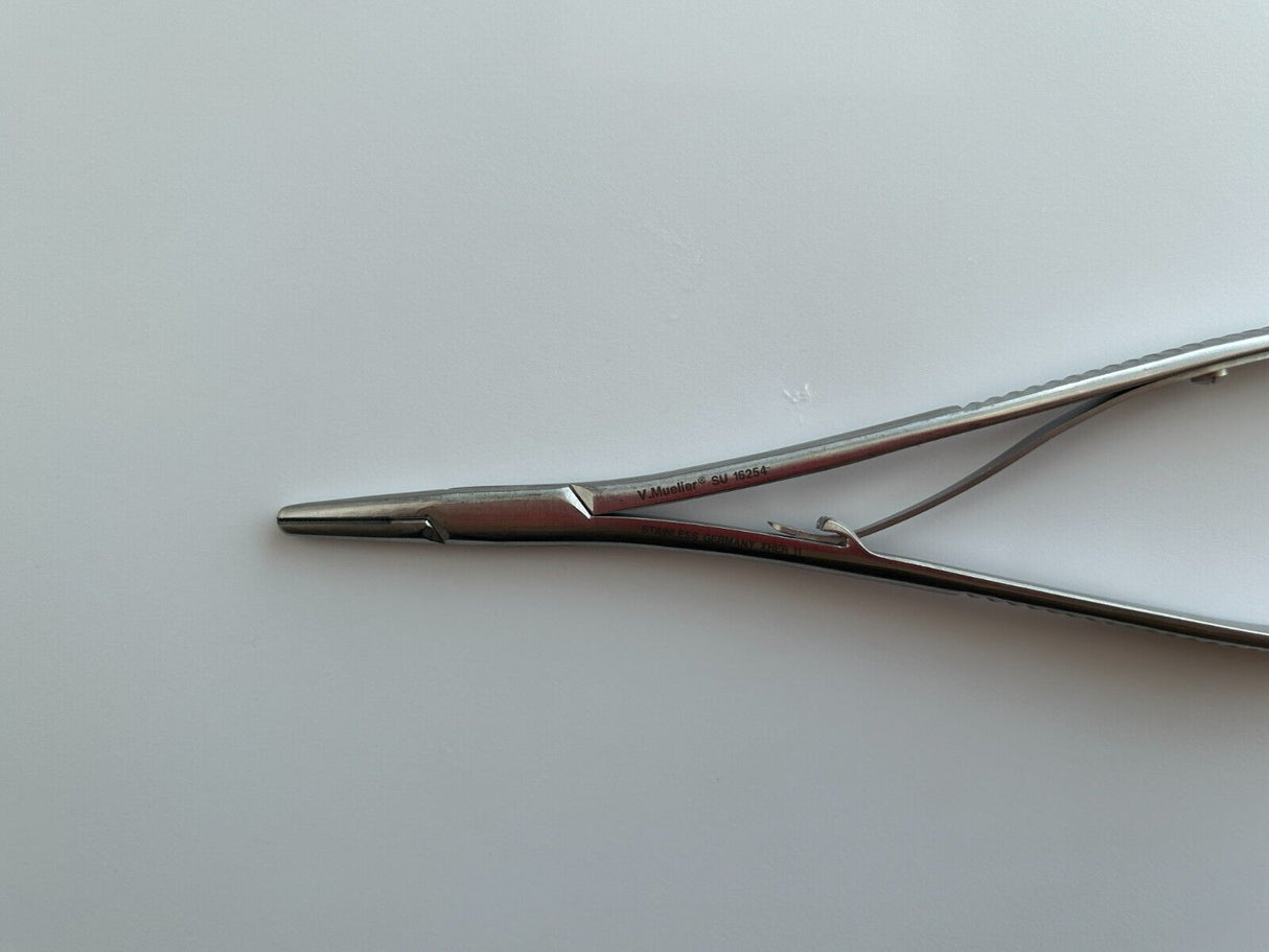 V. Mueller Mathieu needle holder Tungsten Carbide Inserts, 8in (20.3cm)