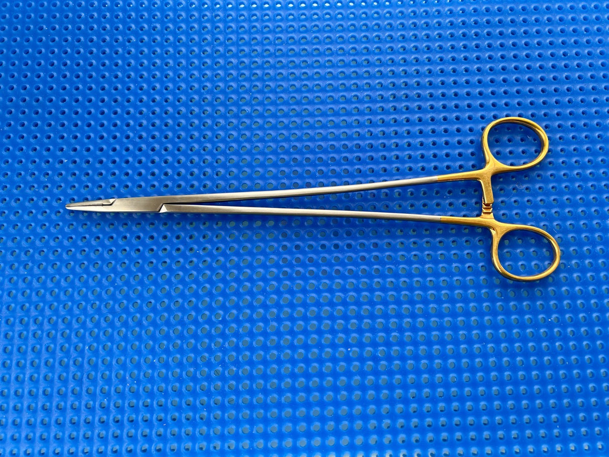 Symmetry Surgical 32-352 Needle Holder; Microvascular; Tungsten Carbide; 9 1/4in