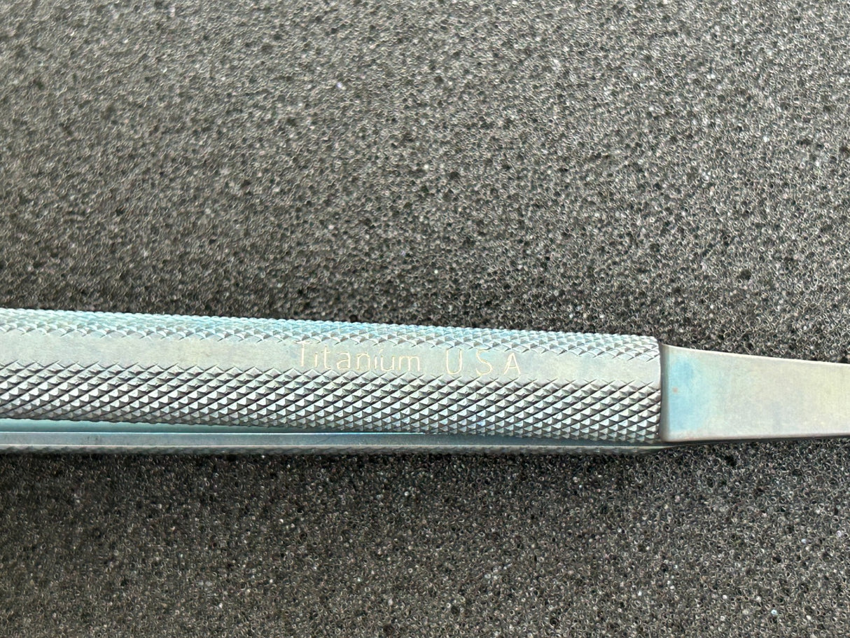 Codman 80-6630 6" E-Series Titanium Tying Forceps, 0.7mm