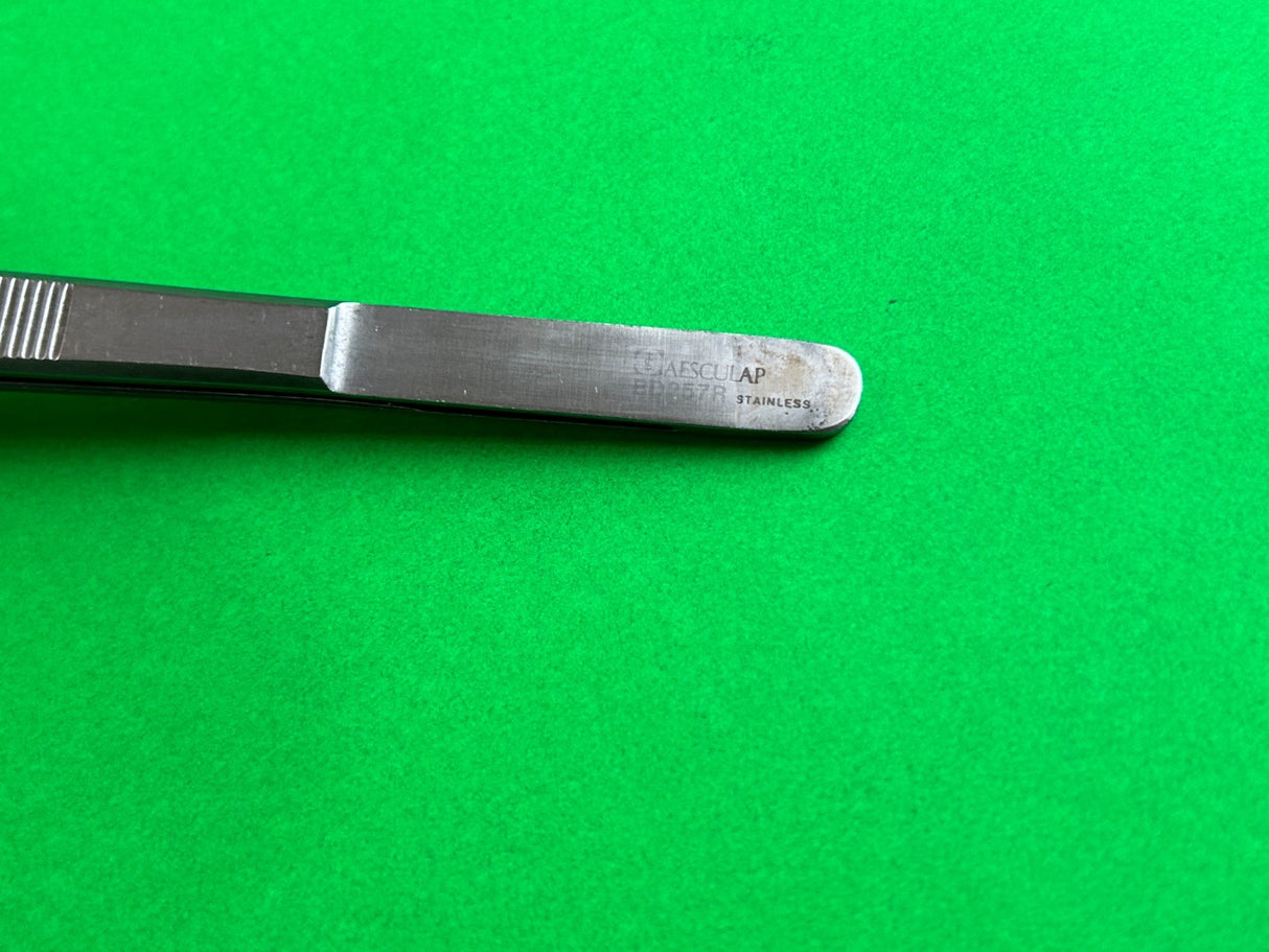 Aesculap BD257R Surgical Angled Dissecting Forceps, 7-7/8"