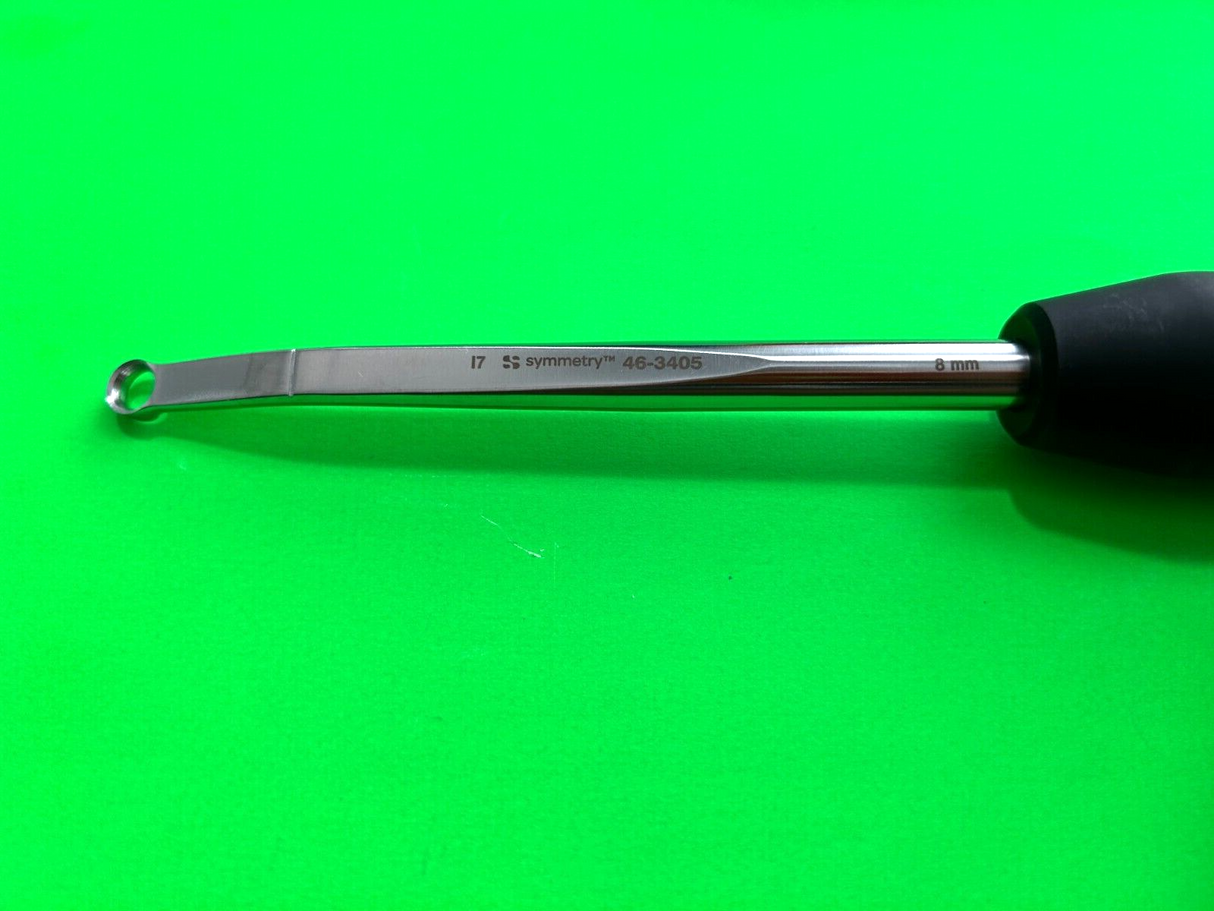 Symmetry Surgical 46-3405 Magnum Ring Curette 8mm Tip Angled