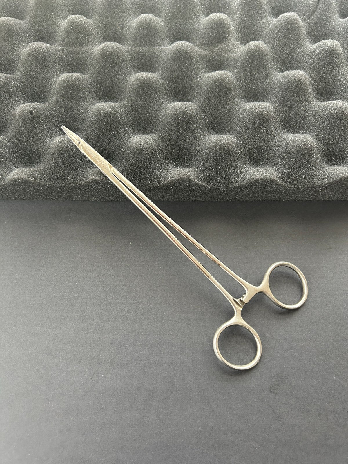 Scanlan 6006-33 Micro Needle Holders, 7-1/4'' Straight, Diamond Dust Jaws