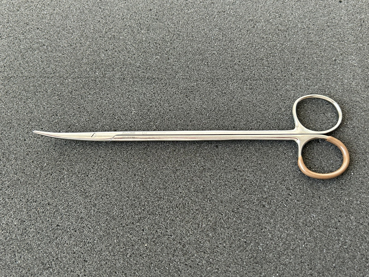 Pilling 35-2100 DeMartel Vascular Scissors Curved, Blunt, 7"