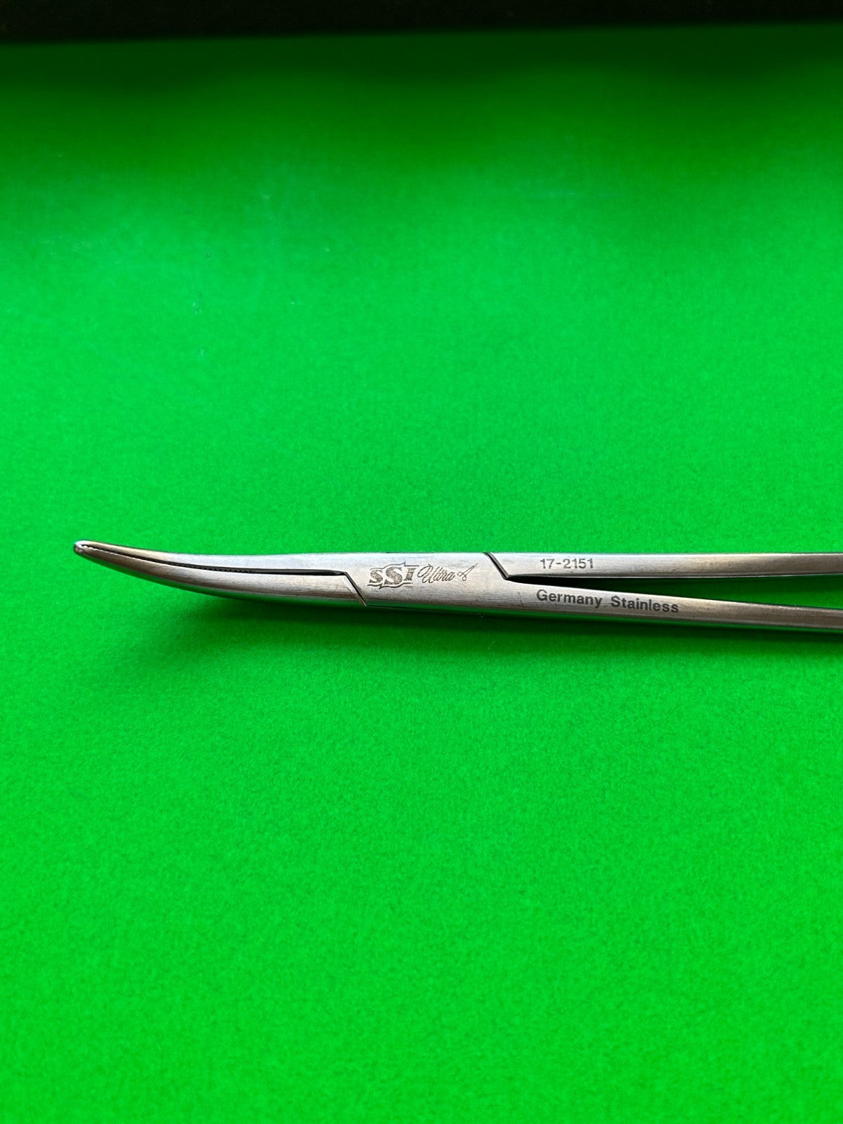 SSI Ultra 17-2151 Schnidt Forceps, Curved, 7.5"
