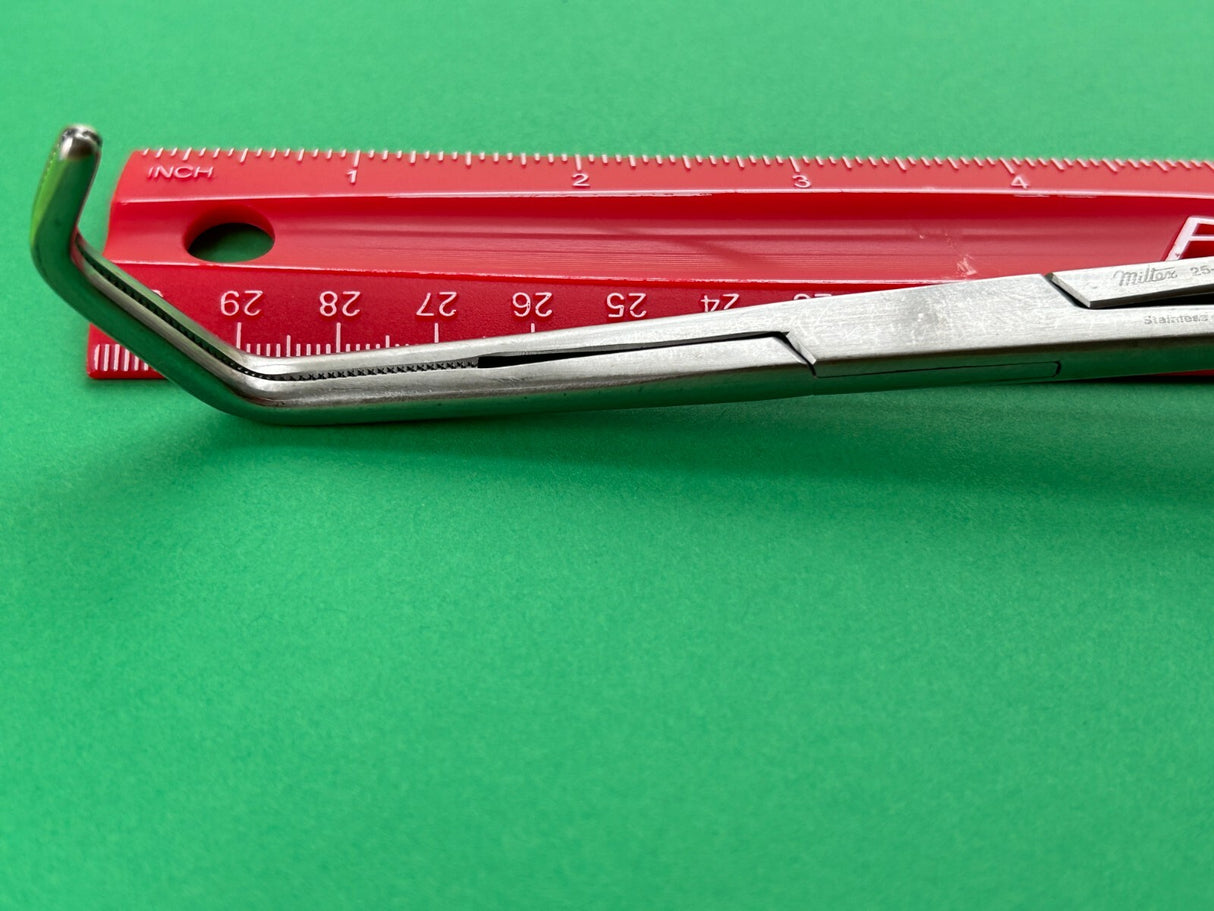 Miltex Surgical 10-3/4" Vascular Clamp, 32MM x 9MM Inside Jaw