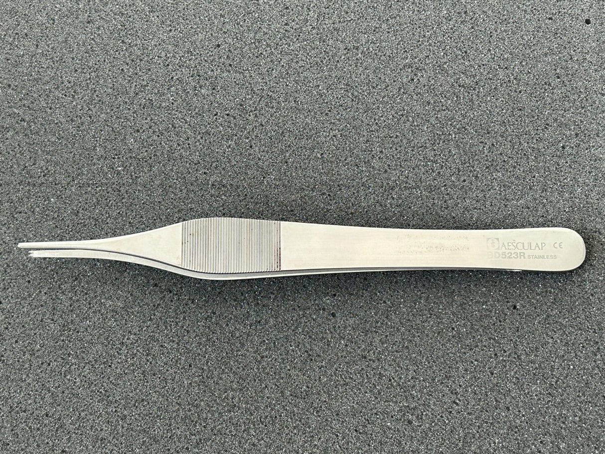 Aesculap BD523R Jefferson Tissue Forceps 7" 1X2 Teeth