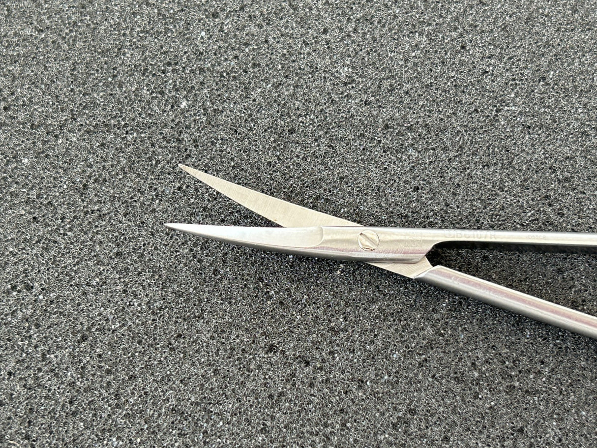 Aesculap BC107R Iris Scissors, Delicate, Curved, 4-3/8"