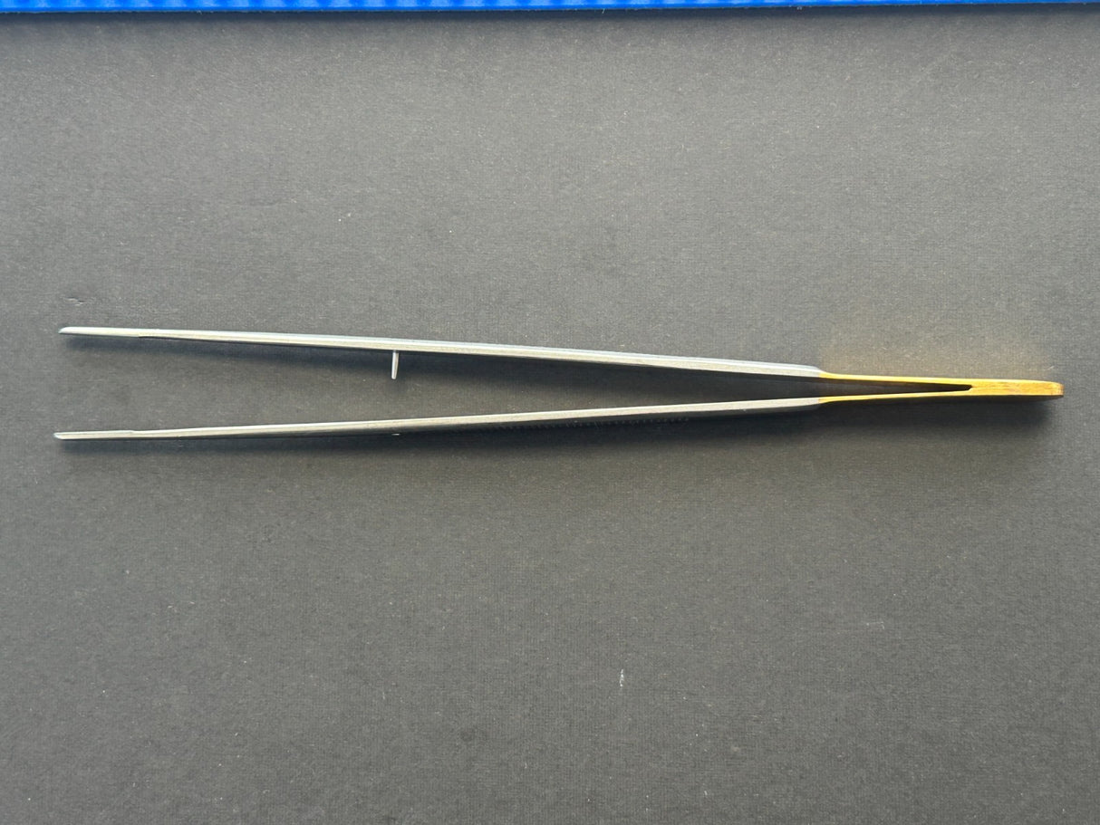 Jarit 130-353 Carb Bite Potts-Smith Tissue Forcep, 7-1/4"