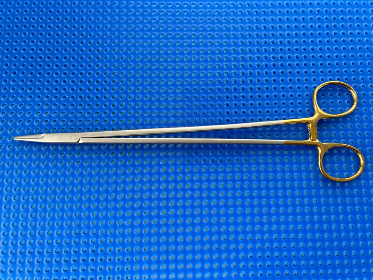 Symmetry Surgical 36-2004 Classic Plus Needle Holder; Crile-Wood; 10 1/4 in, TC