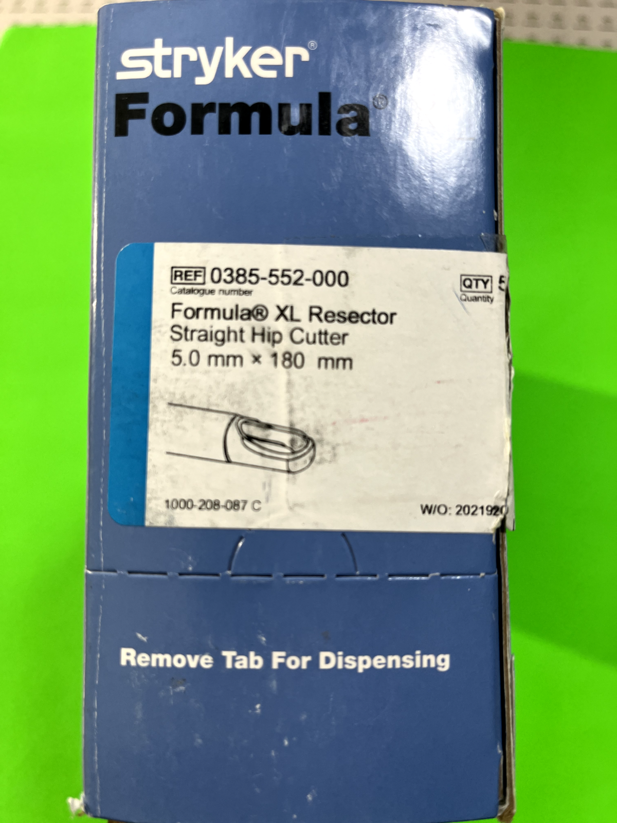 Box Of 5 Stryker Formula Surgical XL Resector Straight Hip Cutter 5.0mm x 180mm