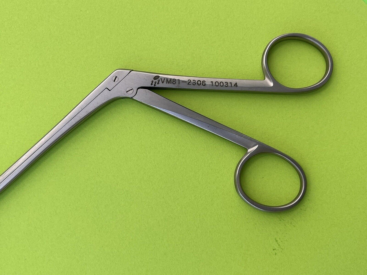 V.Mueller Surgical VM81-2306 Intervertebral Disc Rongeur, Angled Up Serrated Jaw