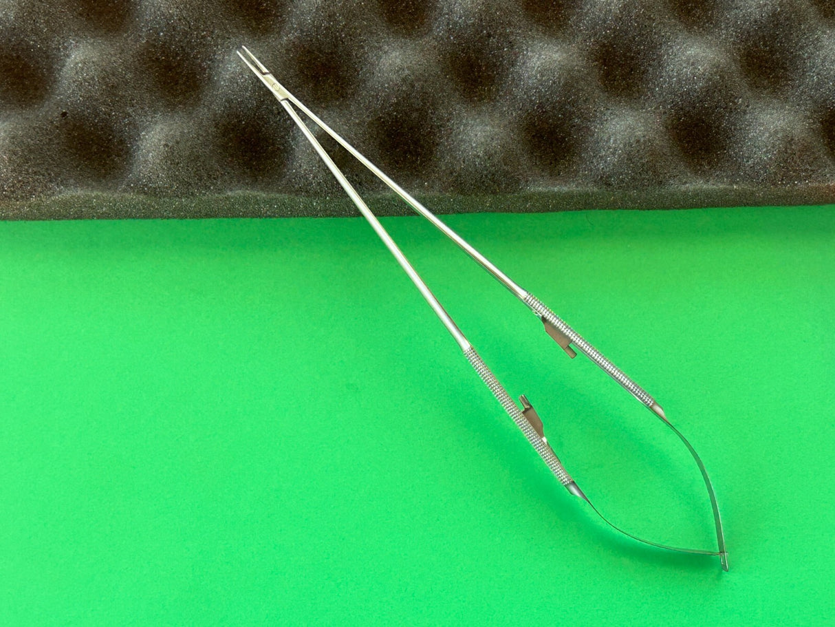 Scanlan Surgical 9" Diamond Dust Jacobson Micro Needle Holder, Straight