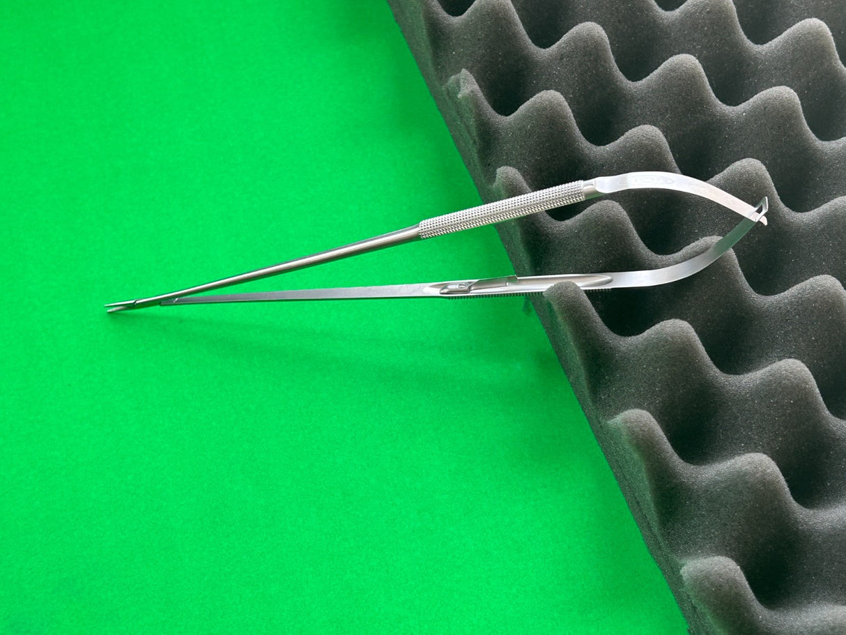 Scanlan 6006-128 9" Diamond Dust Jacobson Micro Needle Holder, Locking *GERMANY*