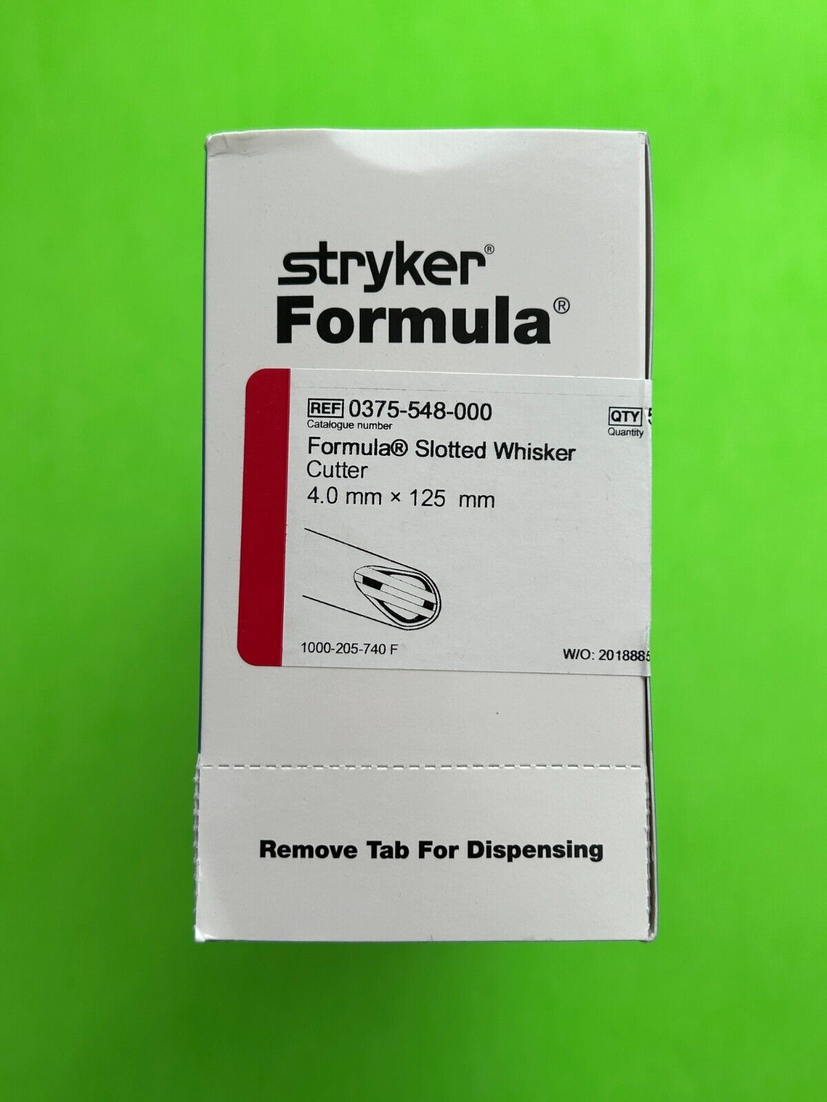 Stryker Formula Surgical Slotted Whisker Cutter 4.0mm x 125mm
