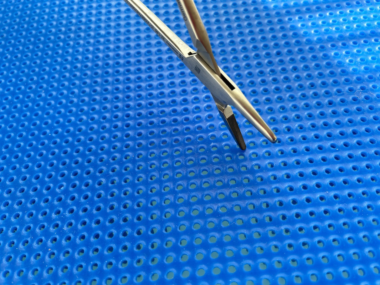 Symmetry Surgical 32-146 Needle Holder; Mayo-Hegar; Straight; TC; 10 in