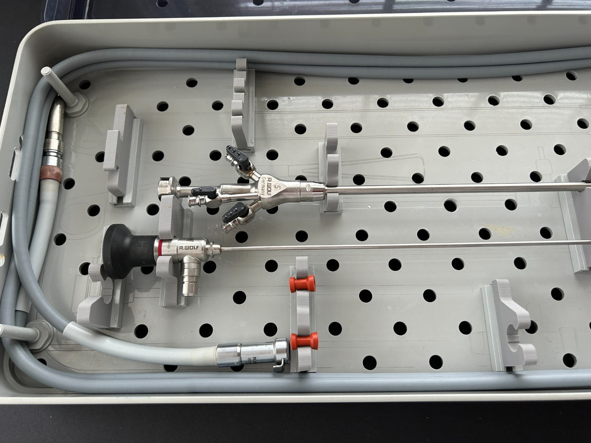 R.Wolf 2.7mm 30° PANOVIEW HD HysteroScope 5.5mm OptiFLOW Sheath Set w/Cable,Tray