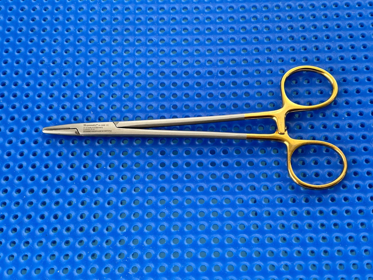 Symmetry Surgical 36-2000 Classic Plus Needle Holder; Crile-Wood; 6 in, TC