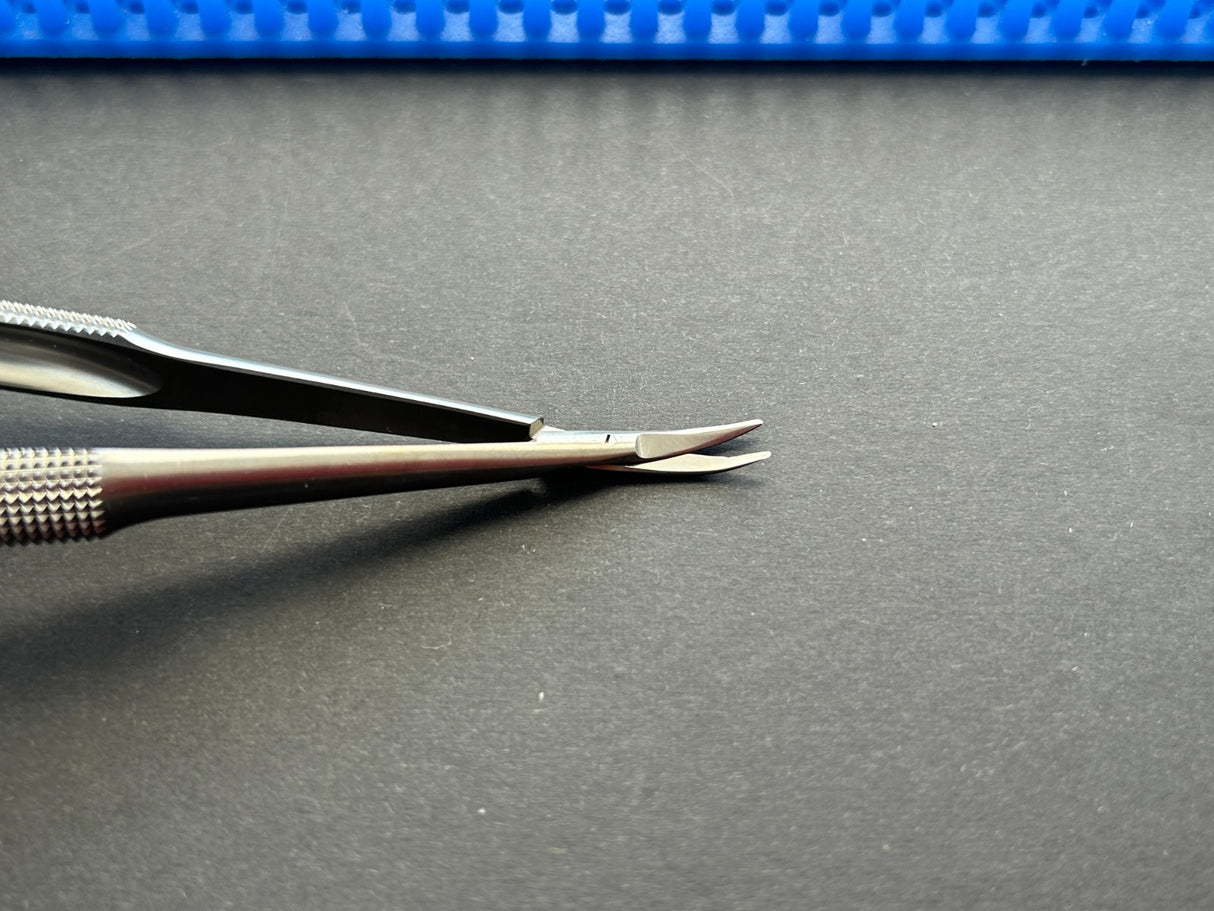 Snowden Pencer 88-6507 Micro Dissecting Scissors, Curved blade 7"