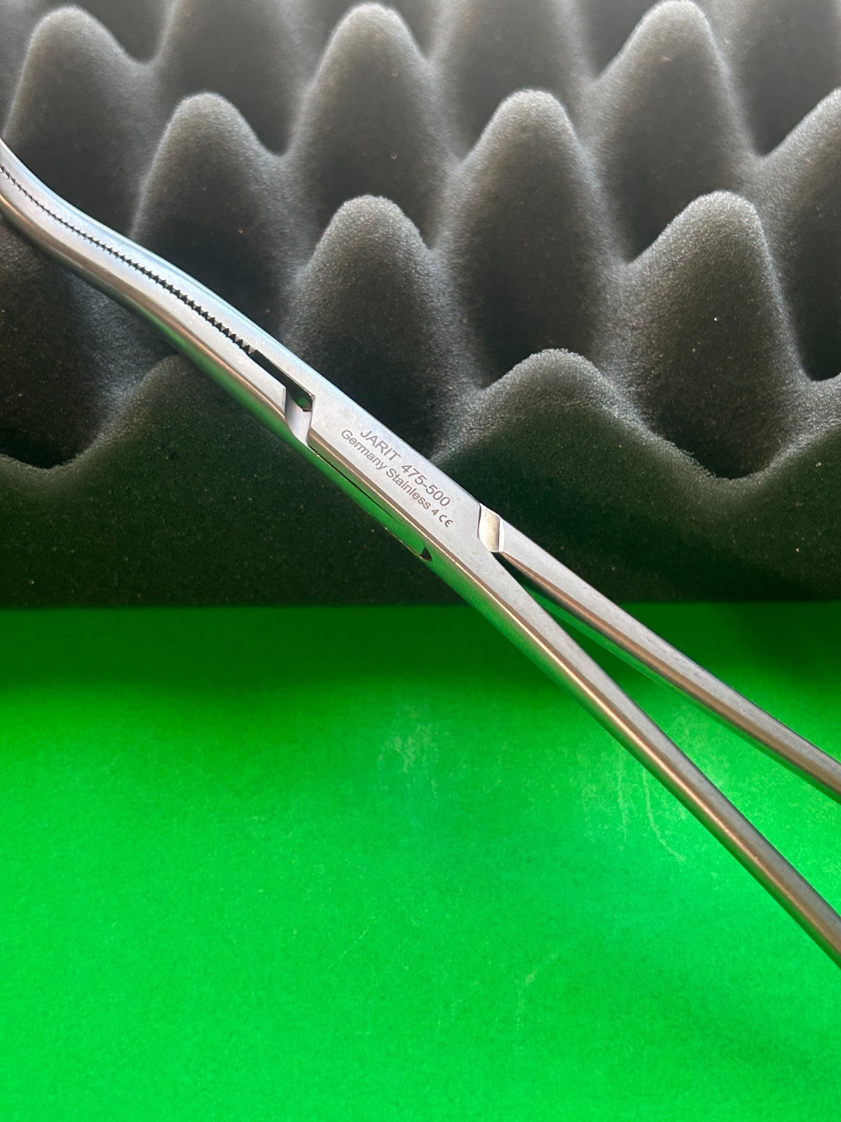Jarit 475-500 Stille Clamp Forceps 8 3/4" Curved