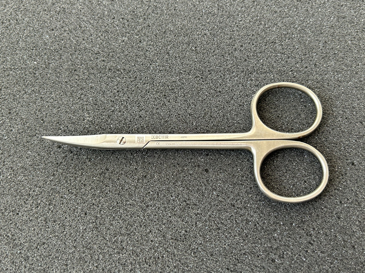 Aesculap BC111R - Iris Scissor Delicate Curved 4-1/2"