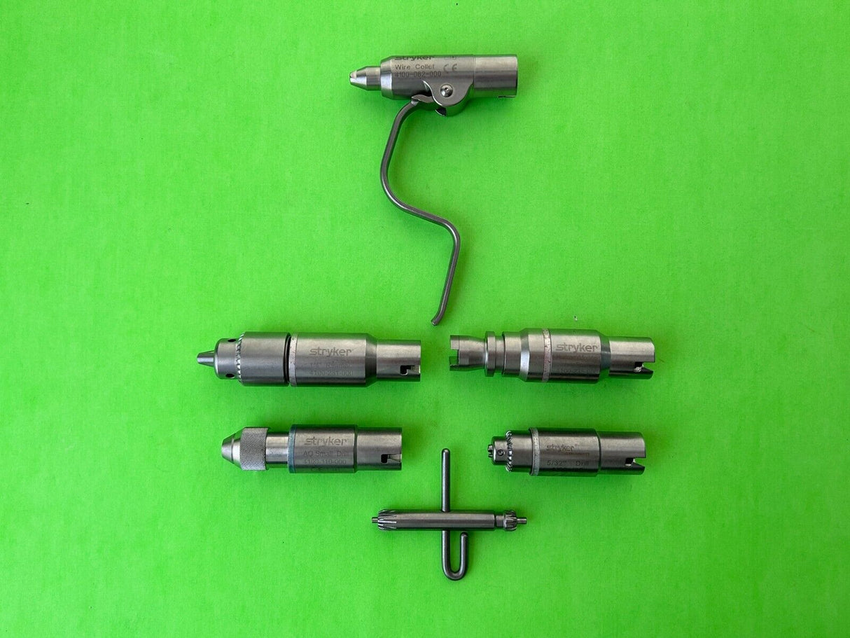 Stryker System 8 4505 Dual Trigger Cordless Driver Handpiece with Attachments